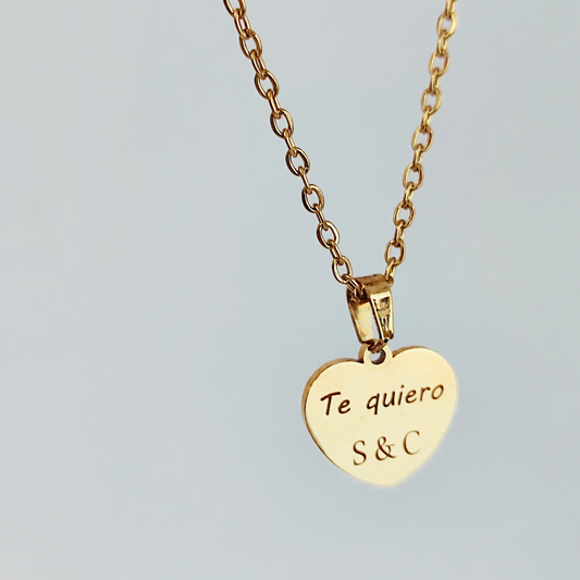 Collar con Colgante de Corazón Personalizado- Especial