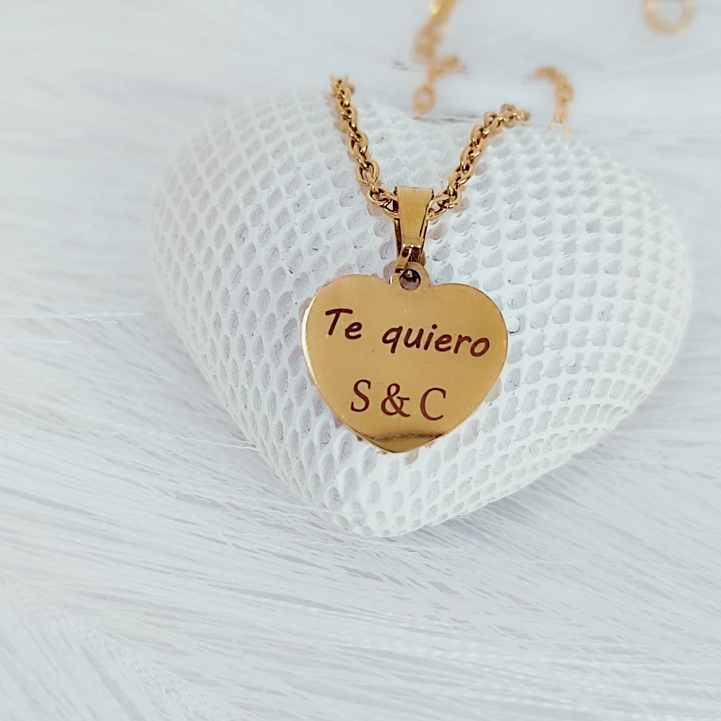 Collar con Colgante de Corazón Personalizado- Especial