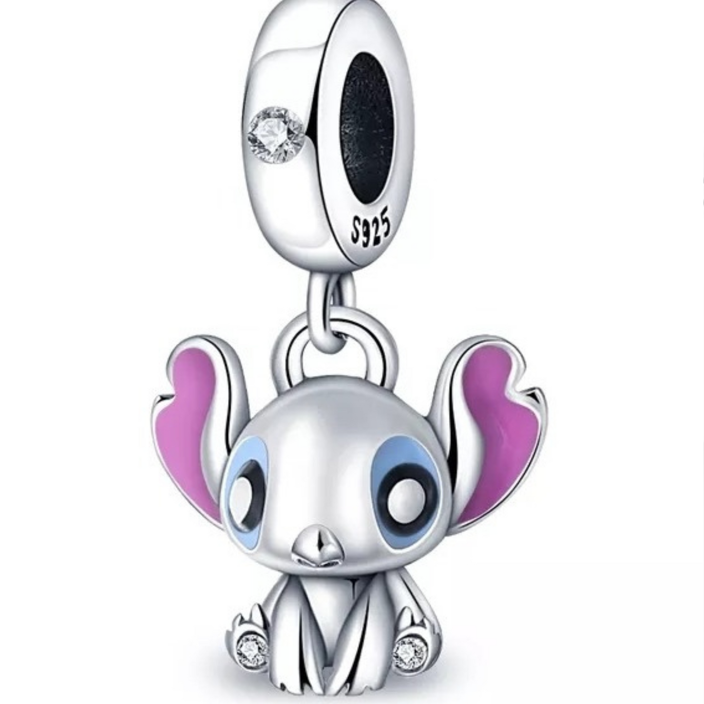 Charm Stitch de Disney en Plata S925 – El Encanto de la Aventura